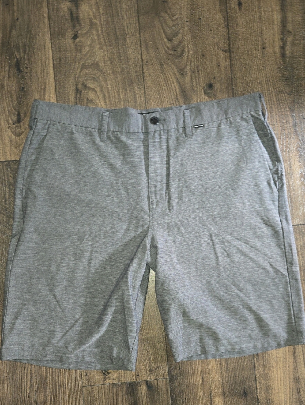 Hurley Men's Grey Flat Front Performance Shorts